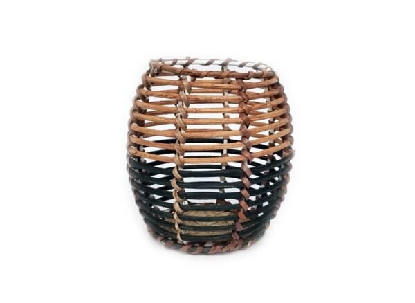5" Rattan Lantern 2 Tone