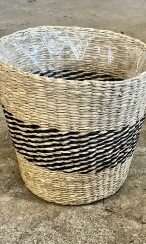 8" Pot Cover Basket Seagrass